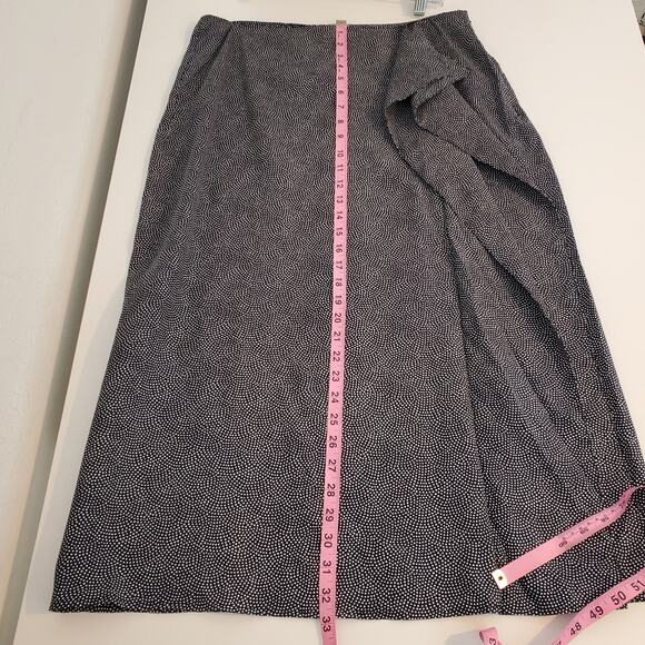 Equipment Climmie Skirt Eclipse Ruffle Midi Polka Dots Draped Split Boho Size XL - Picture 16 of 16